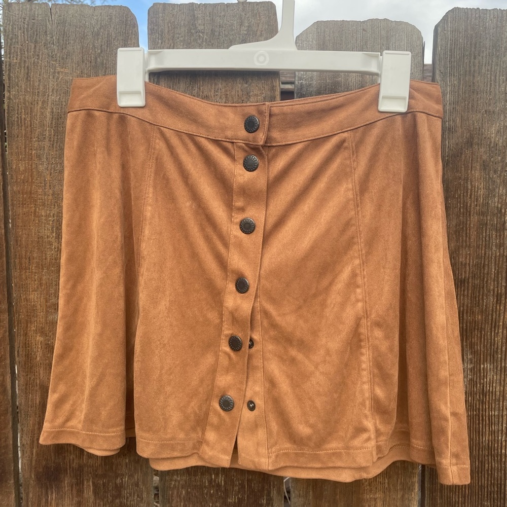 American Eagle Feaux Suede Mini Skirt